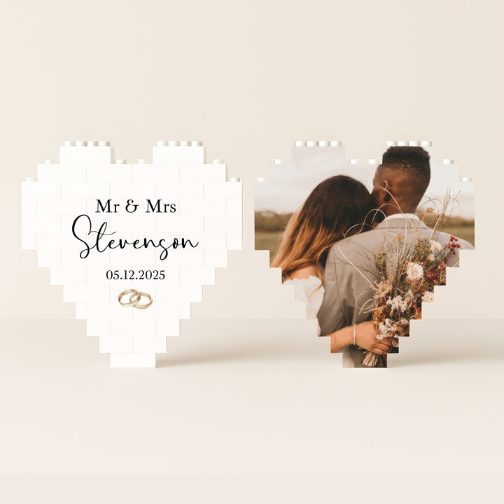 Wedding Date Photo Building Blocks