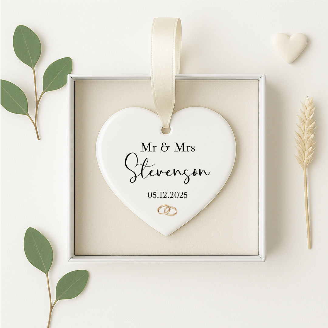 Personalised Wedding Keepsake Ornament
