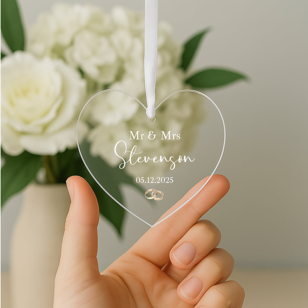 Personalised Wedding Keepsake Ornament