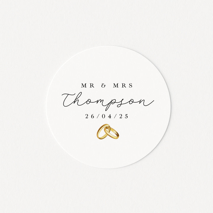 Personalised Wedding Favour Bag Stickers