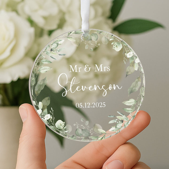 Personalised Wedding Keepsake Ornament