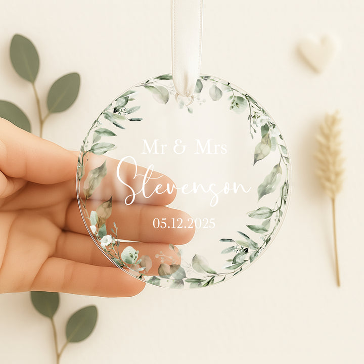 Personalised Wedding Keepsake Ornament
