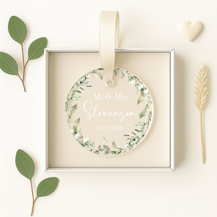 Personalised Wedding Keepsake Ornament