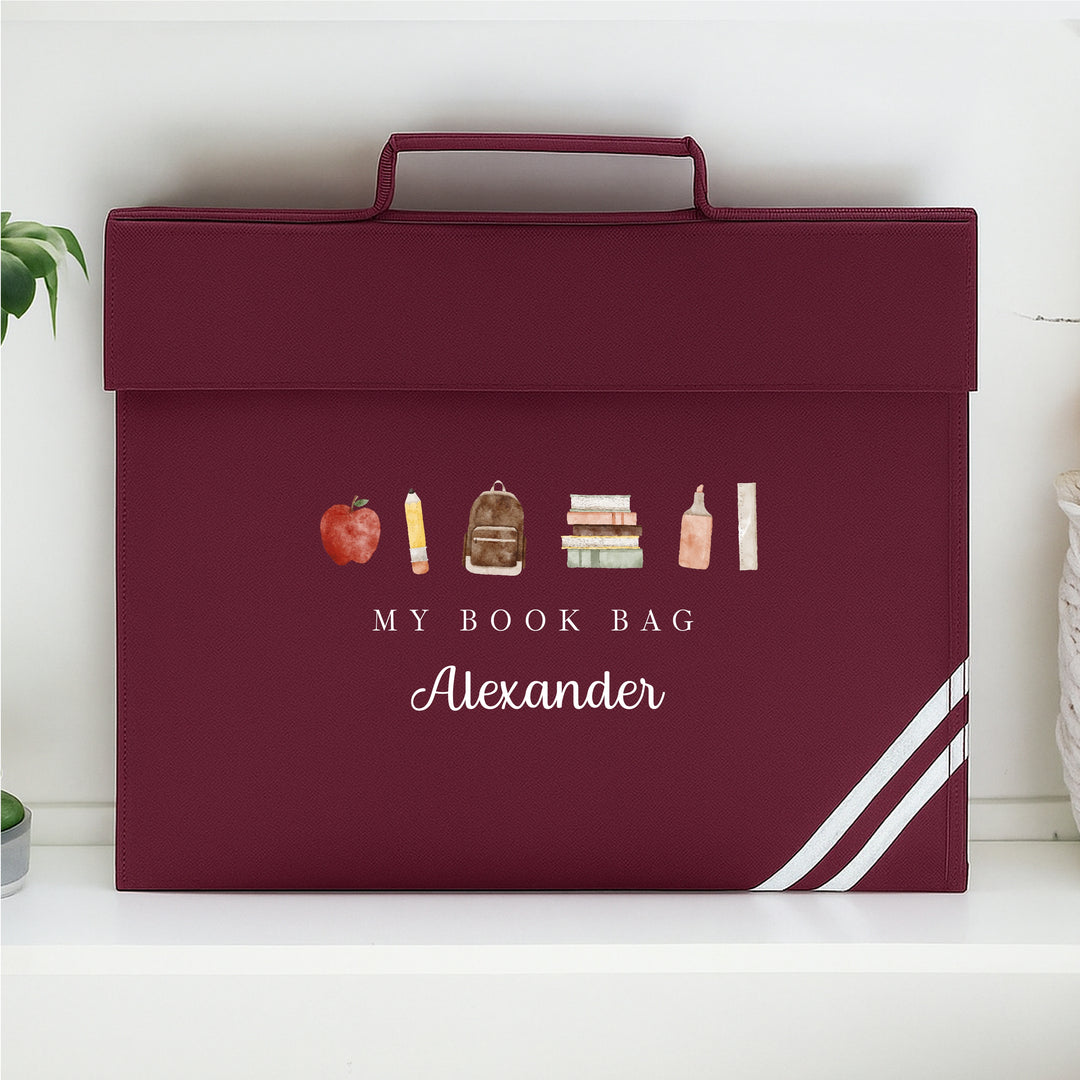 Personalised School Book Bag Folder