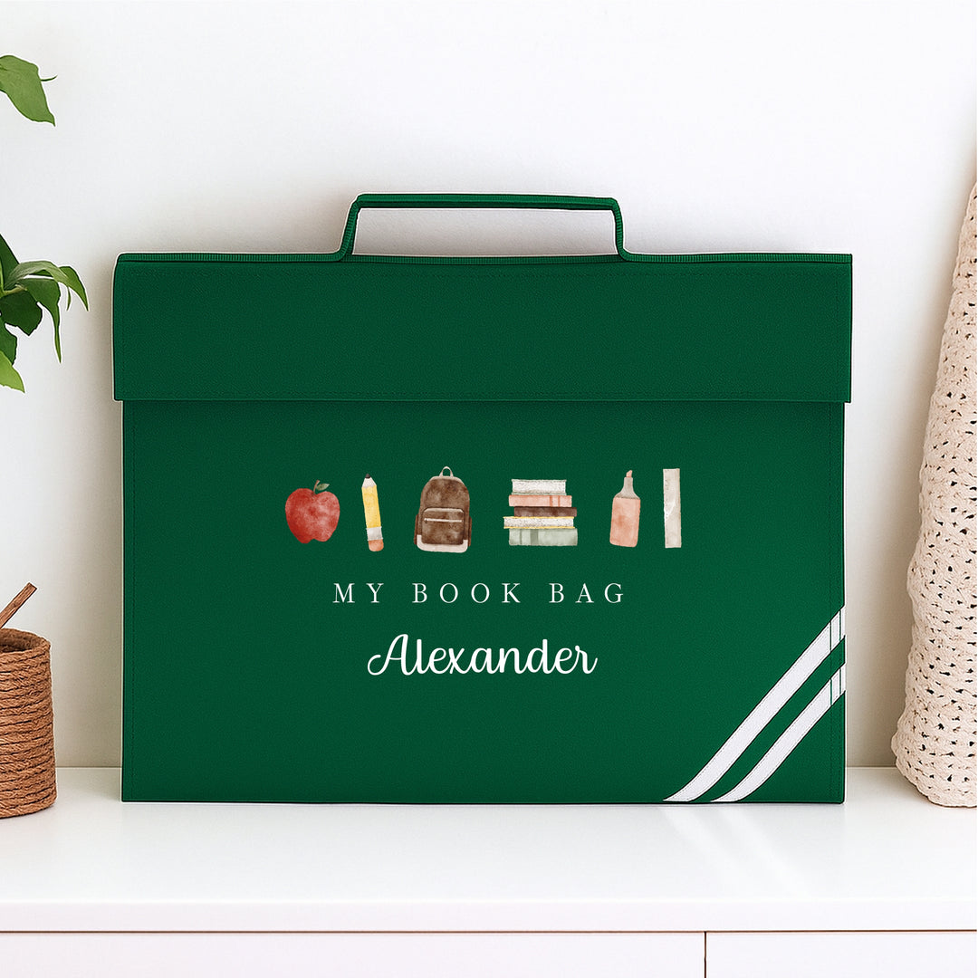 Personalised School Book Bag Folder