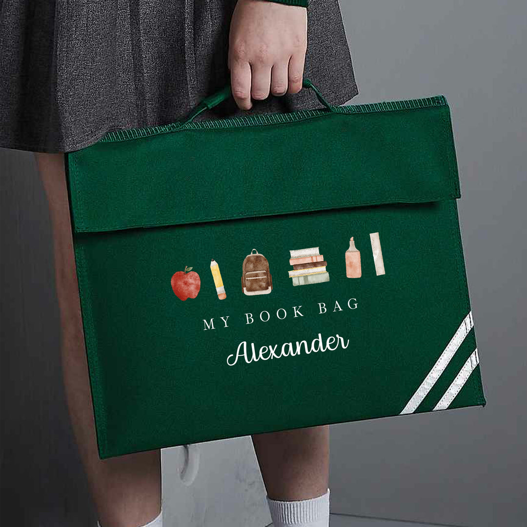 Personalised School Book Bag Folder