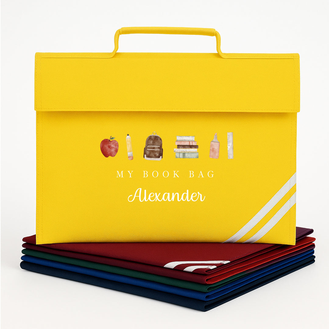 Personalised School Book Bag Folder