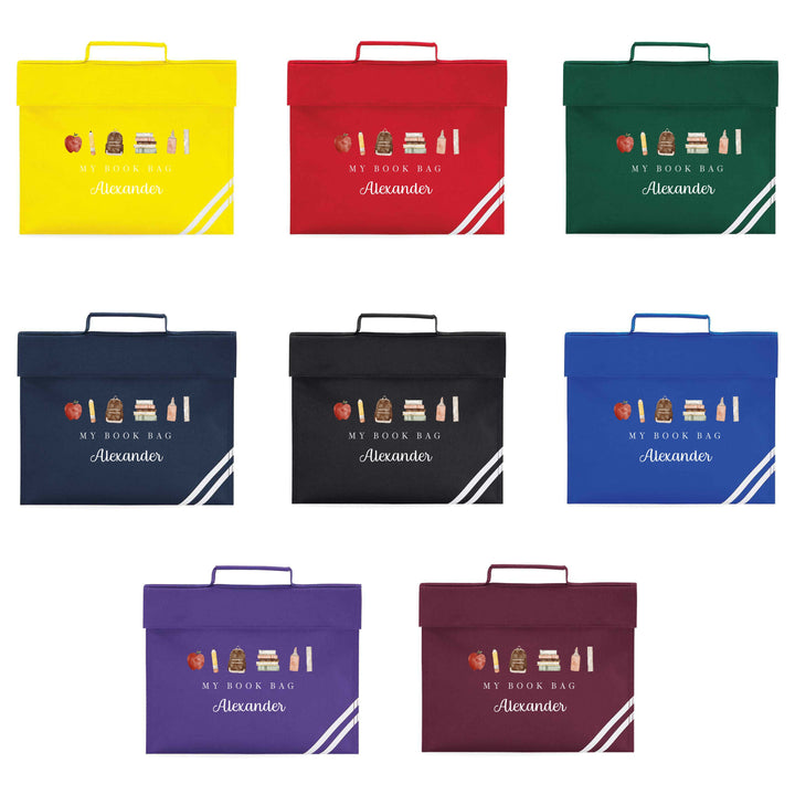 Personalised School Book Bag Folder