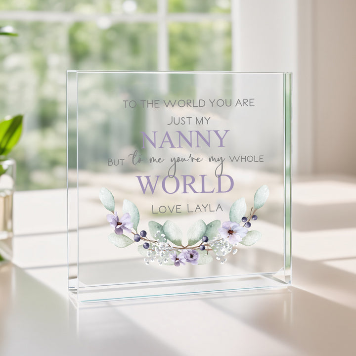 Nanny Keepsake Plaque - Personalised Gift For Her