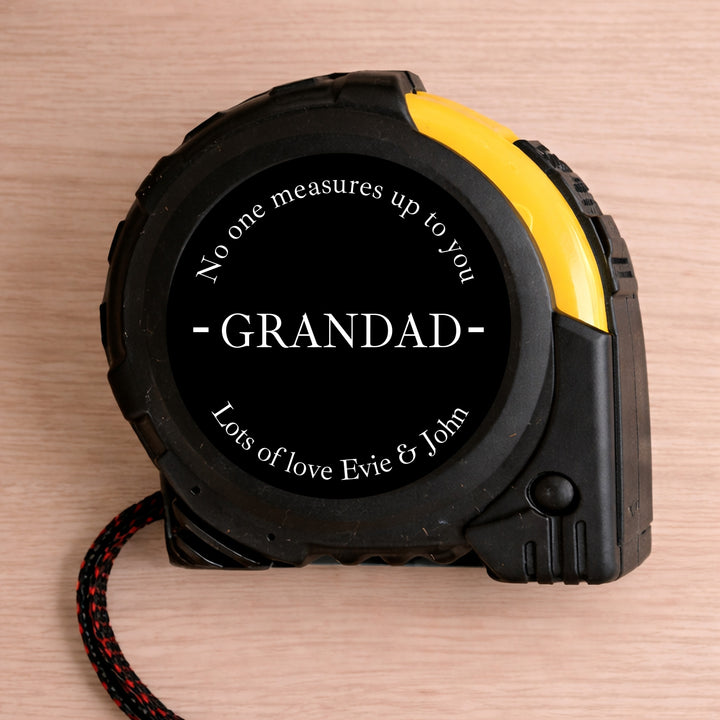 Personalised Black No One Measures Up Tape Measure