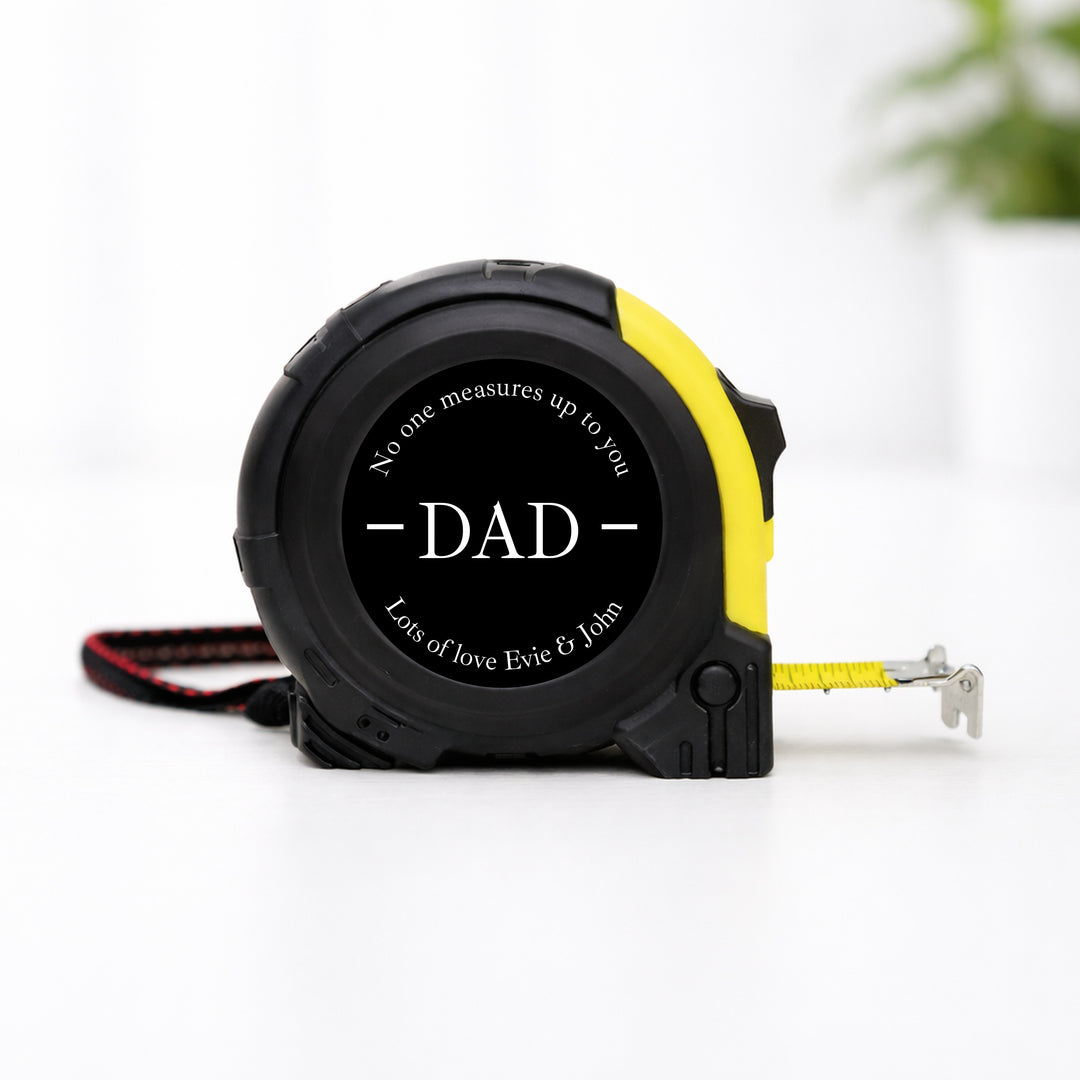 Personalised Black No One Measures Up Tape Measure