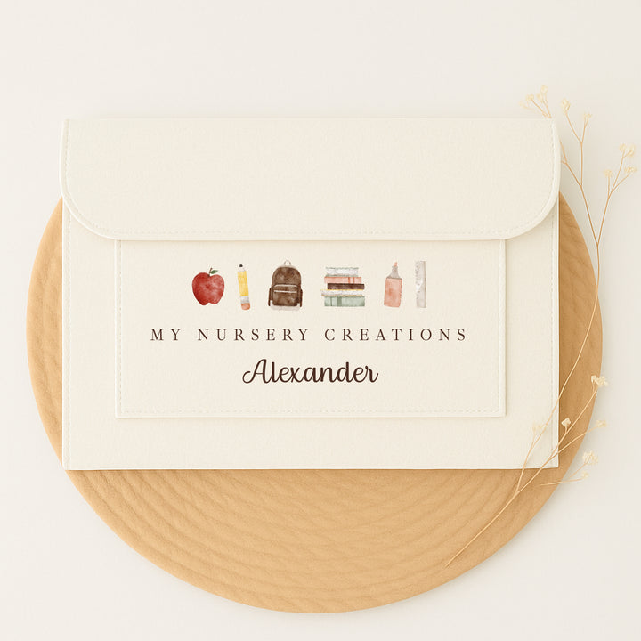 Personalised School Art Work Folder