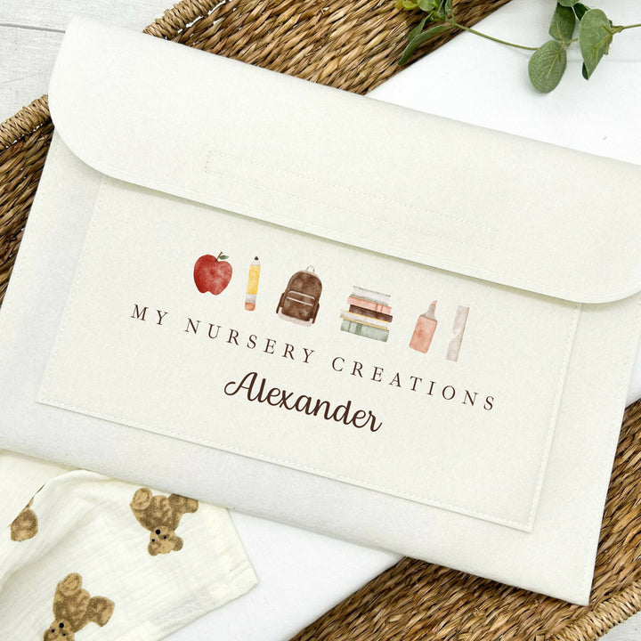 Personalised School Art Work Folder