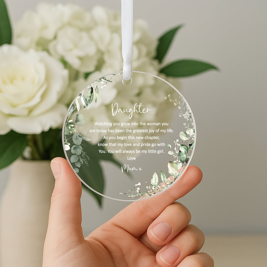 Personalised Daughter Keepsake Ornament
