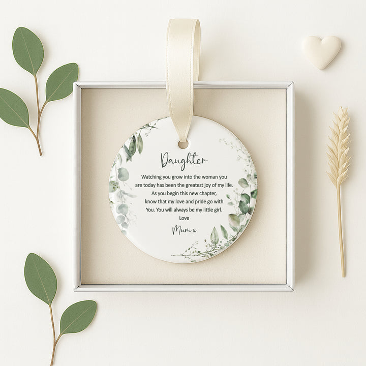 Personalised Daughter Keepsake Ornament