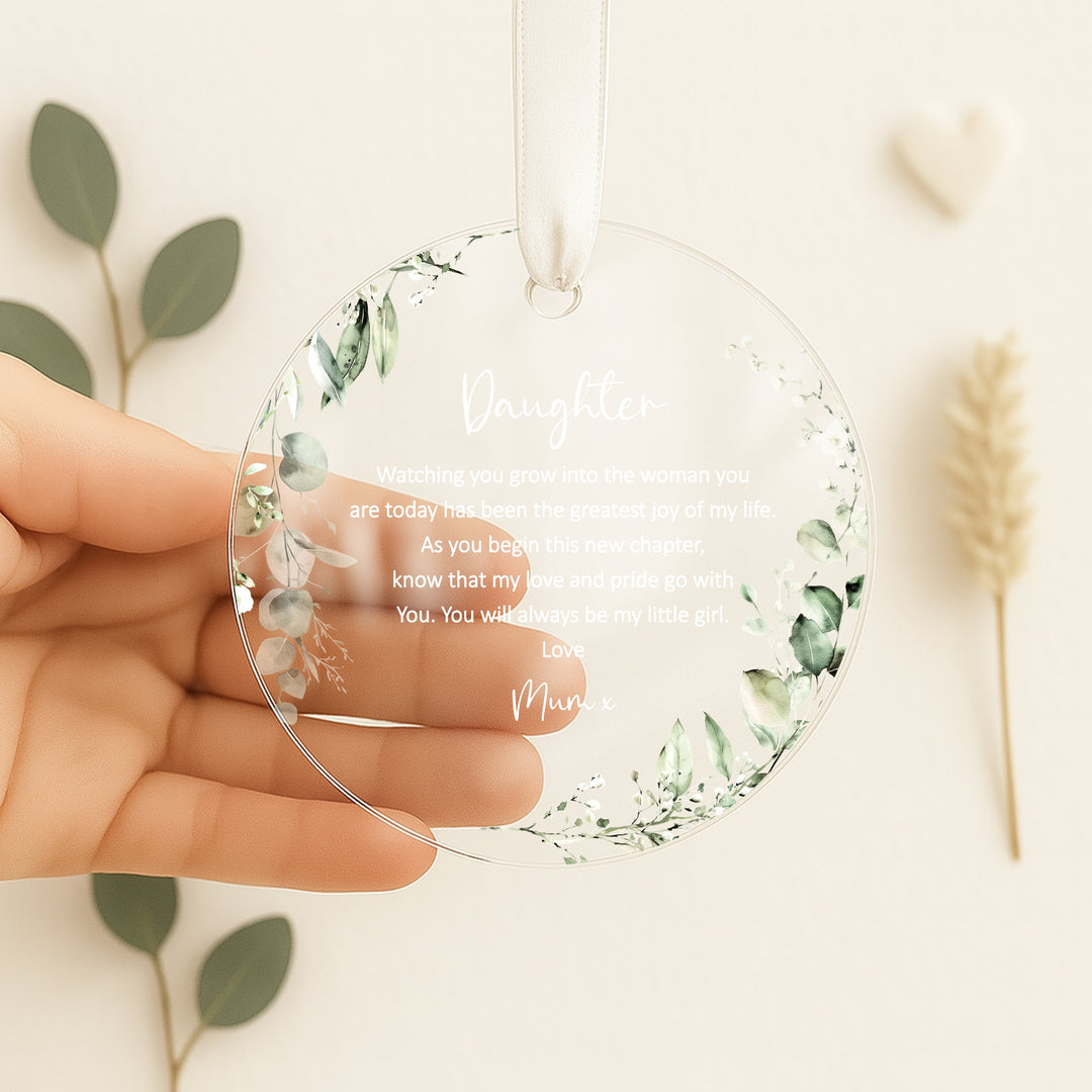 Personalised Daughter Keepsake Ornament