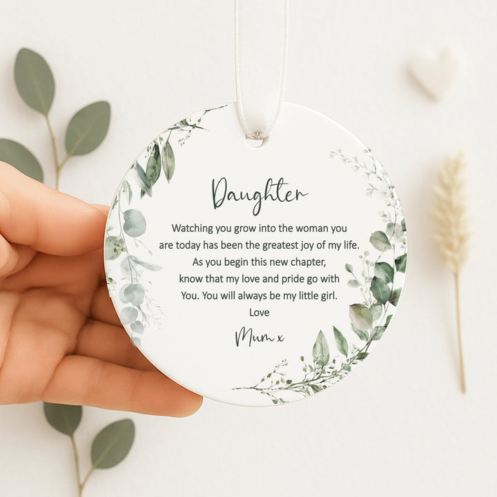 Personalised Daughter Keepsake Ornament
