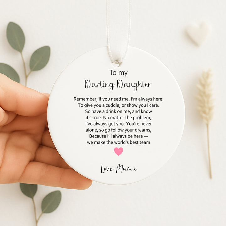 Personalised Daughter Keepsake Ornament