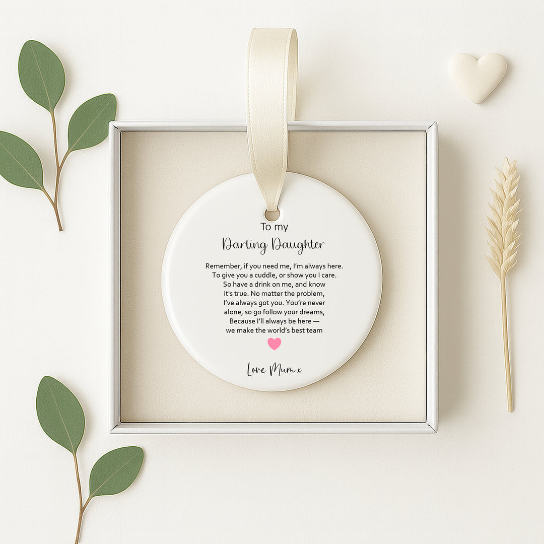 Personalised Daughter Keepsake Ornament