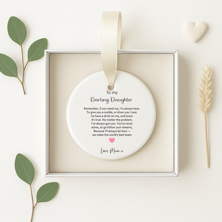 Personalised Daughter Keepsake Ornament