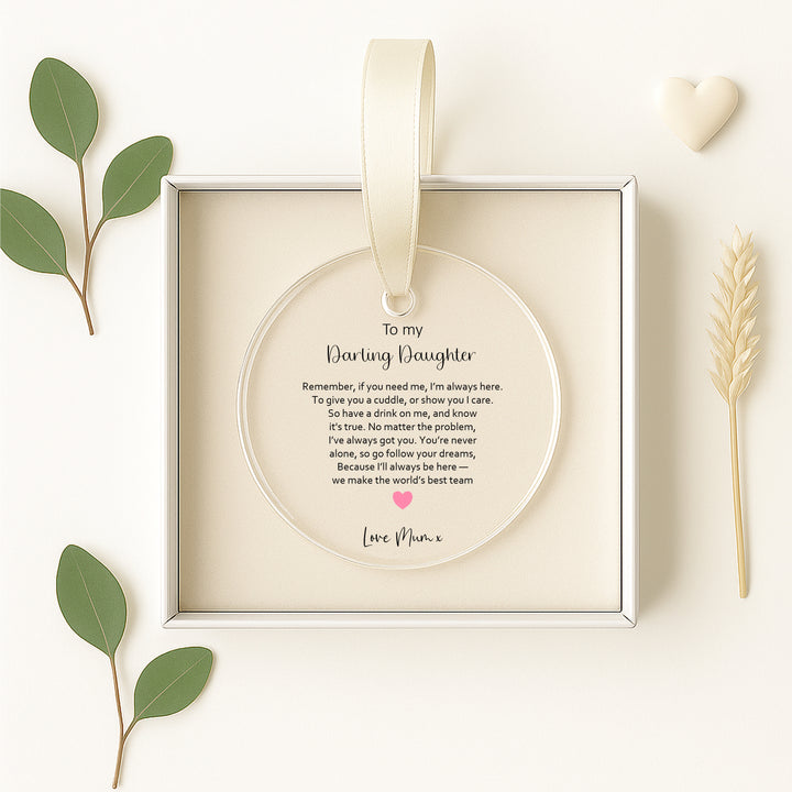 Personalised Daughter Keepsake Ornament