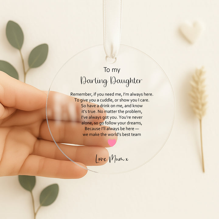 Personalised Daughter Keepsake Ornament