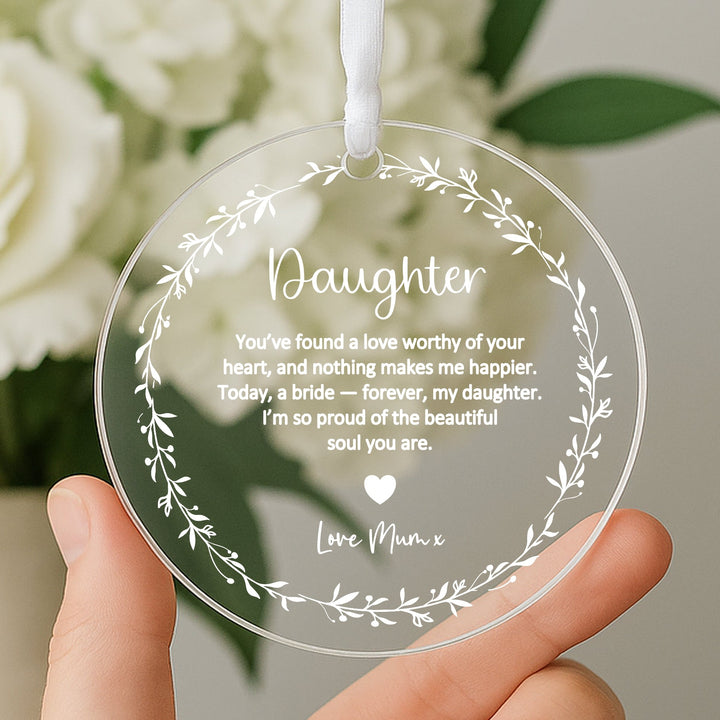 Personalised Daughter Keepsake Ornament