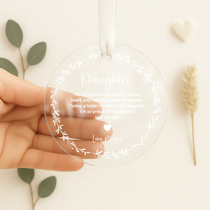 Personalised Daughter Keepsake Ornament