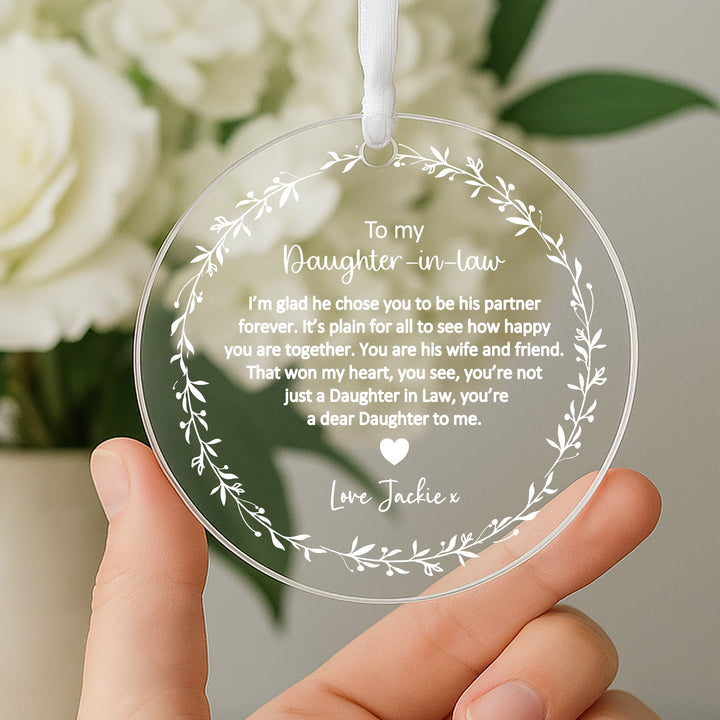 Personalised Daughter-In-Law Keepsake Ornament