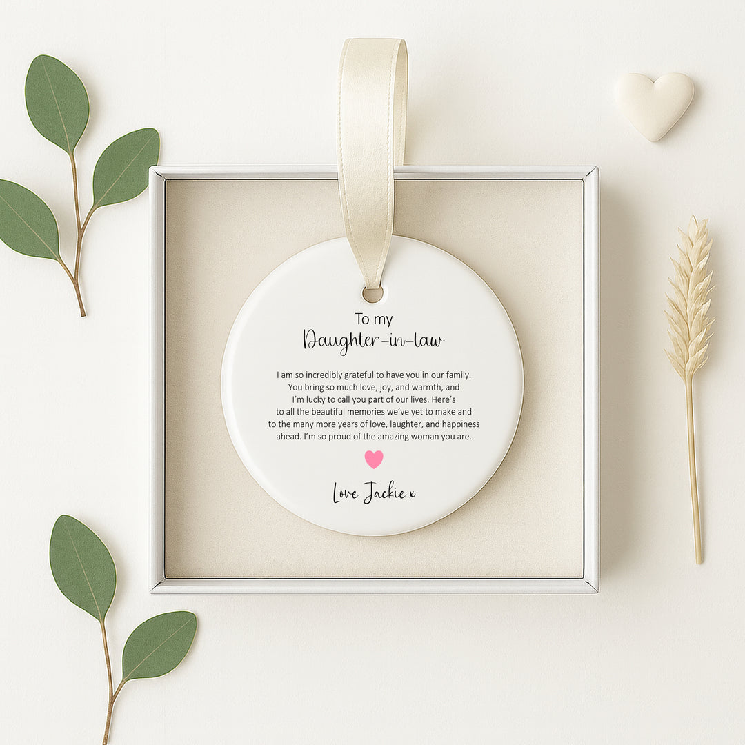Personalised Daughter-In-Law Keepsake Ornament