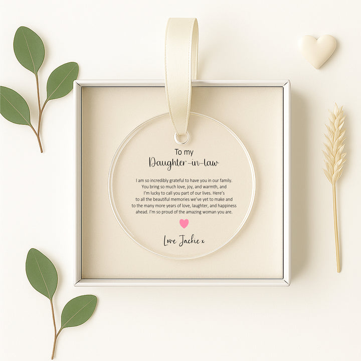 Personalised Daughter-In-Law Keepsake Ornament