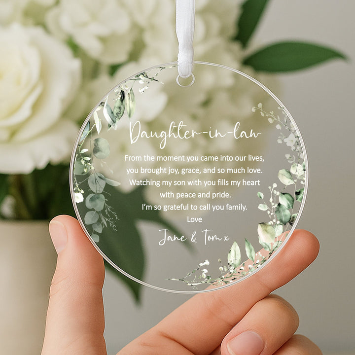 Personalised Daughter-In-Law Keepsake Ornament