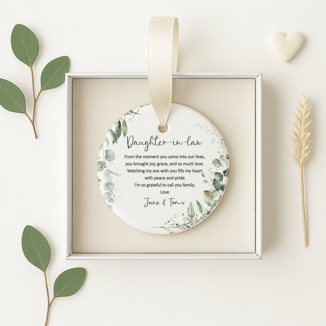 Personalised Daughter-In-Law Keepsake Ornament