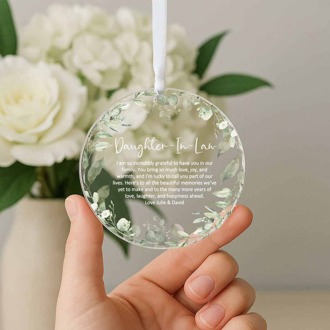 Personalised Daughter-In-Law Keepsake Ornament