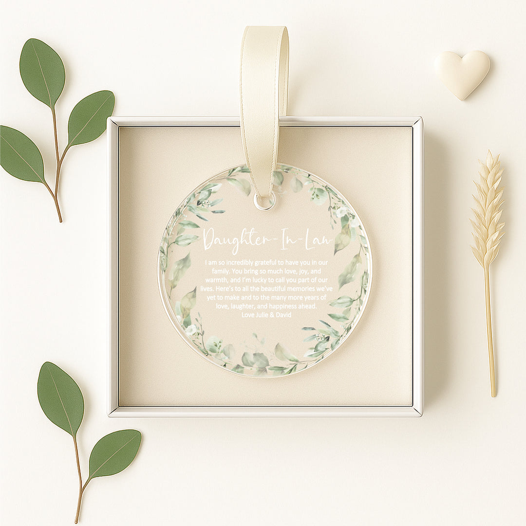 Personalised Daughter-In-Law Keepsake Ornament