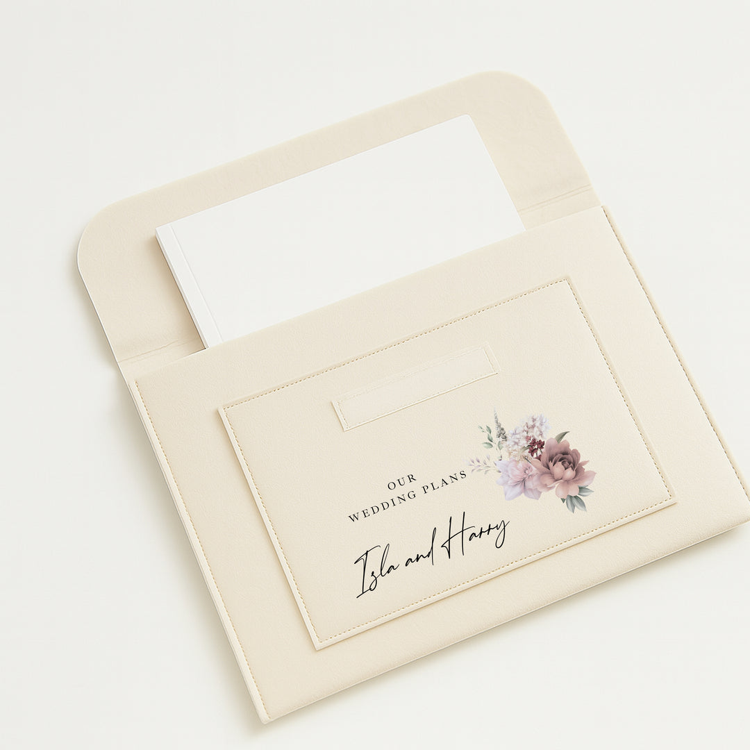 Personalised Wedding Notes Folder