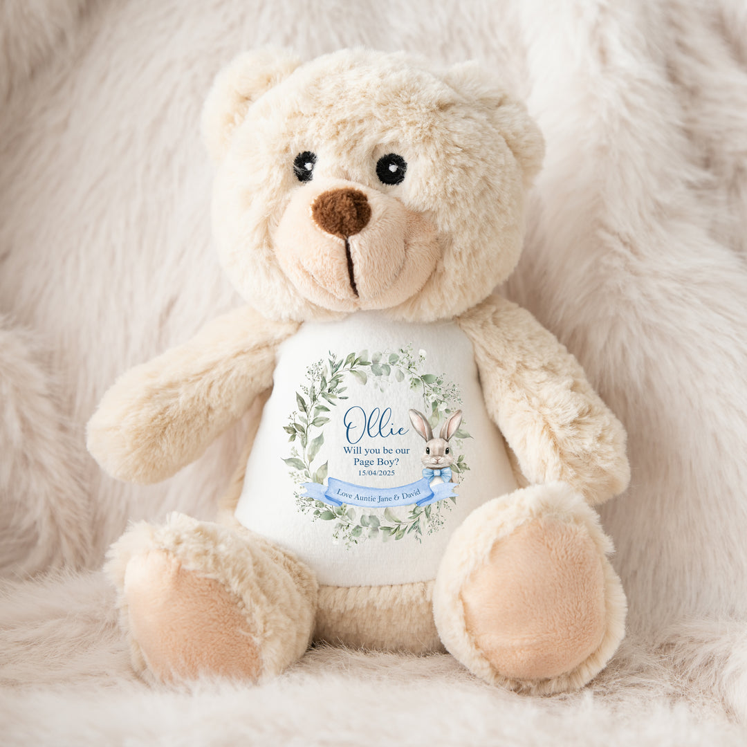 Personalised Page Boy Teddy/Bunny