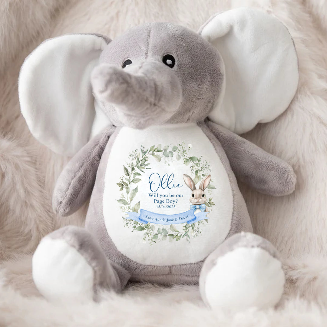 Personalised Page Boy Teddy/Bunny