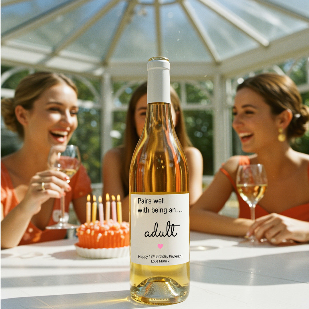 Personalised 18th Birthday Bottle Sticker