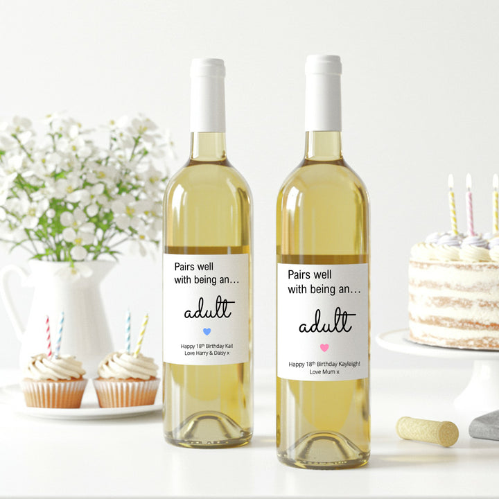 Personalised 18th Birthday Bottle Sticker