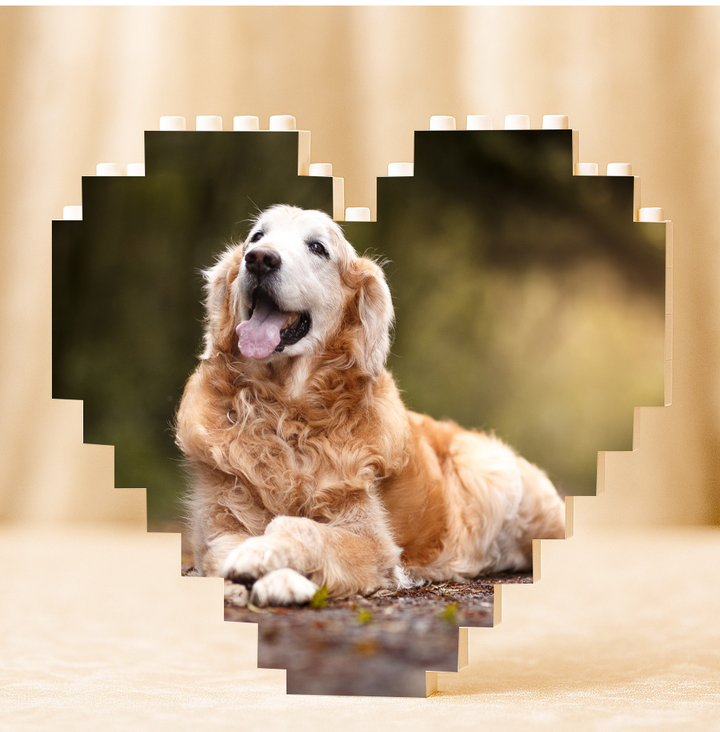 Dog Photo Building Block - Personalised Gift For Pet Owner
