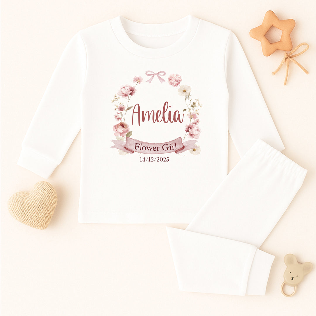 Personalised Flower Girl Pyjamas