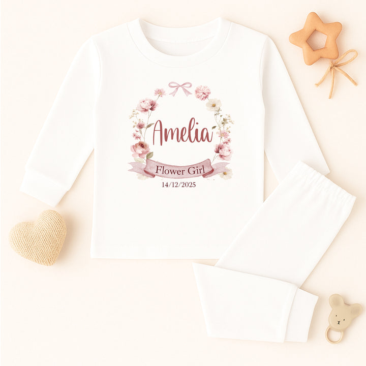 Personalised Flower Girl Pyjamas