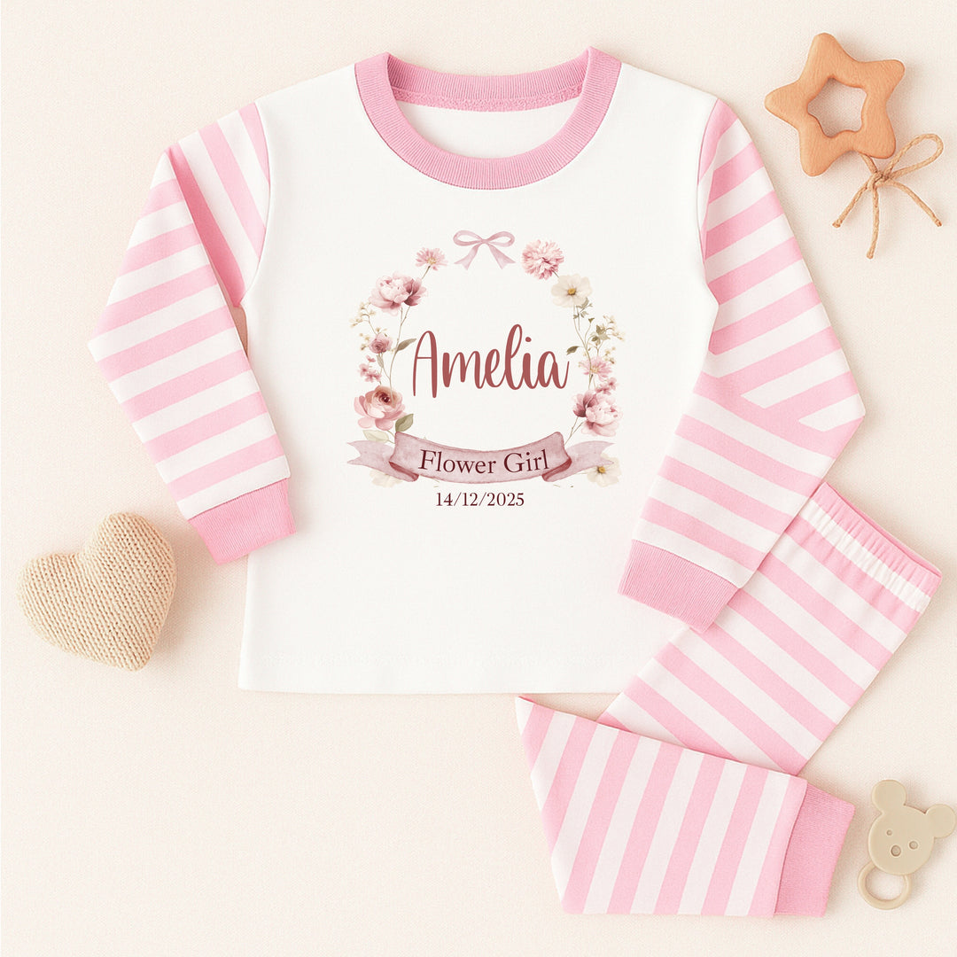 Personalised Flower Girl Pyjamas