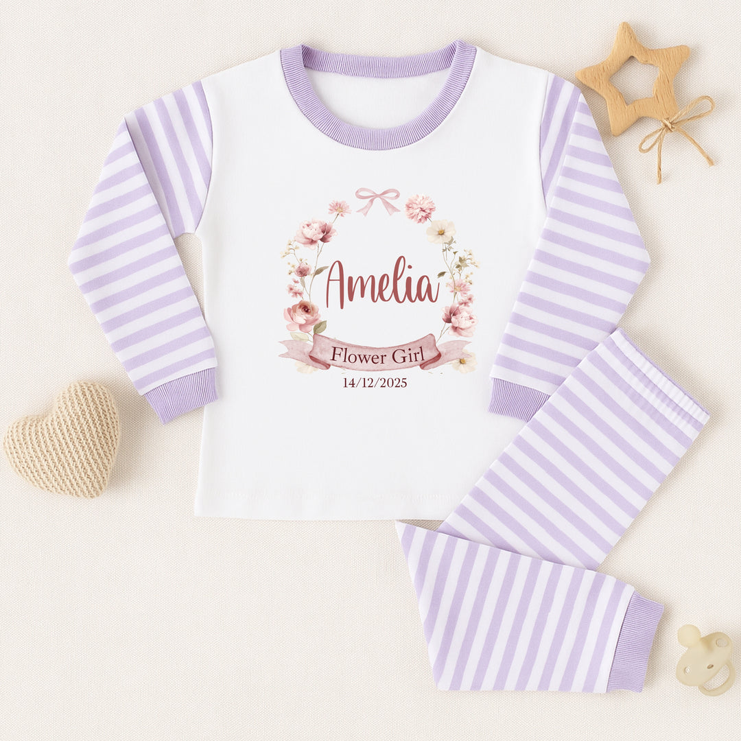 Personalised Flower Girl Pyjamas