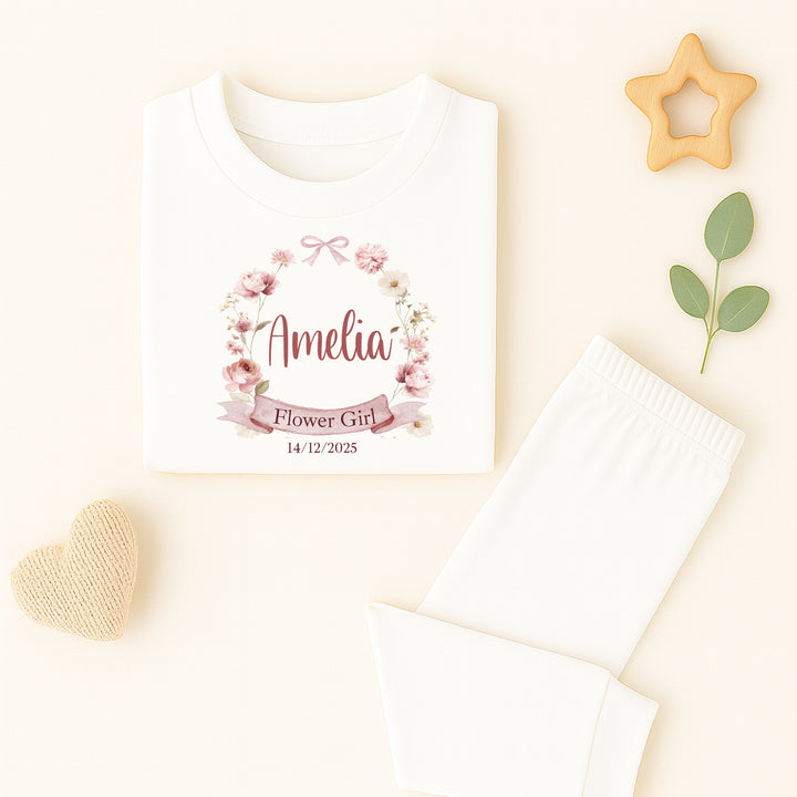 Personalised Flower Girl Pyjamas