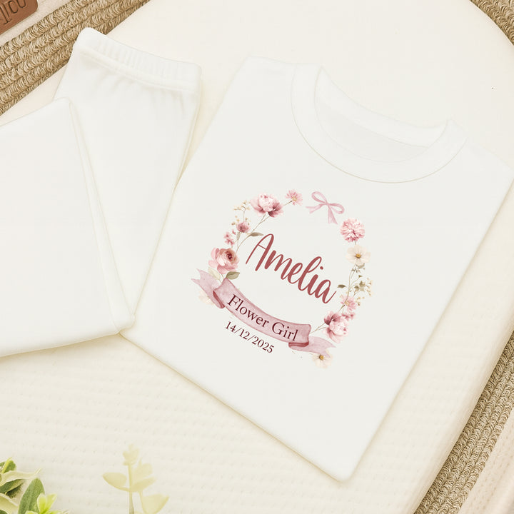 Personalised Flower Girl Pyjamas