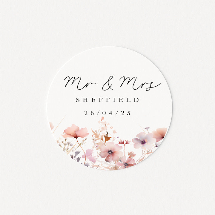 Personalised Wedding Favour Bag Stickers