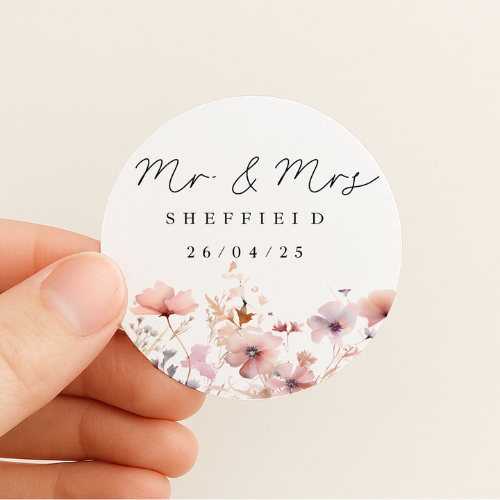 Personalised Wedding Favour Bag Stickers