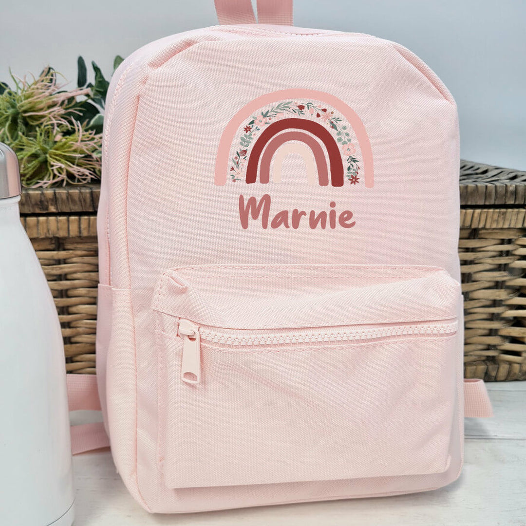 Personalised Toddler Rainbow Backpack